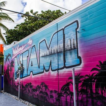 Cozy & Colorful Miami Art Canvas W/Hottub & Murals Dış mekan fotoğraf